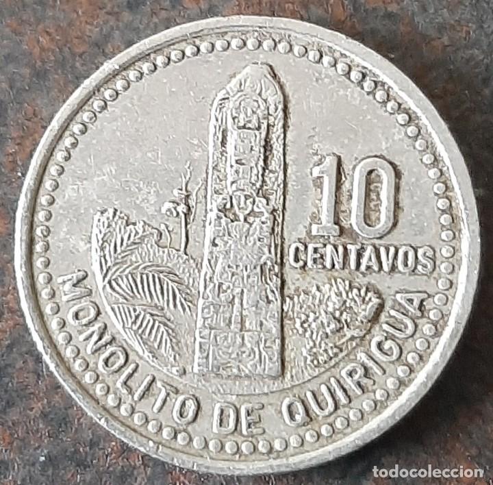 Monedas antiguas de Am&eacute;rica: Guatemala 1997 Moneda de 10 centavos - Foto 1