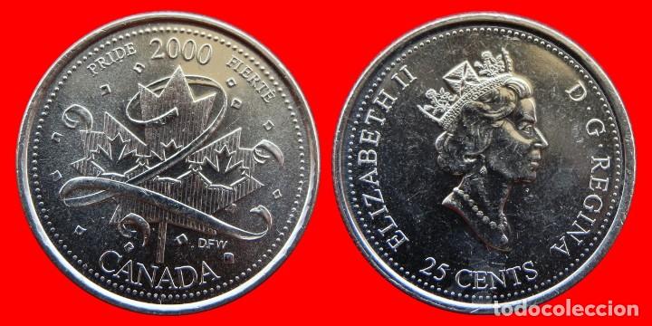 Monedas antiguas de Am&eacute;rica: 25 CENTAVOS 2000 ORGULLO SIN CIRCULAR CANADA-5144SC - Foto 1