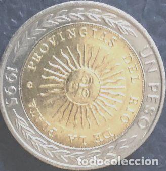 Monedas antiguas de Am&eacute;rica: moneda argentina 1 peso con error provingia - Foto 1