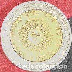 Monedas antiguas de Am&eacute;rica: moneda 1 peso argentina error tipografia g - Foto 1