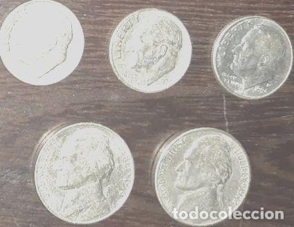 Monedas antiguas de Am&eacute;rica: 3 monedas eeuu 1 dime 2 de 5 centavos eeuu - Foto 1