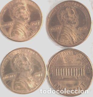 Monedas antiguas de Am&eacute;rica: monedas eeuu one cent ano 2000 - Foto 1