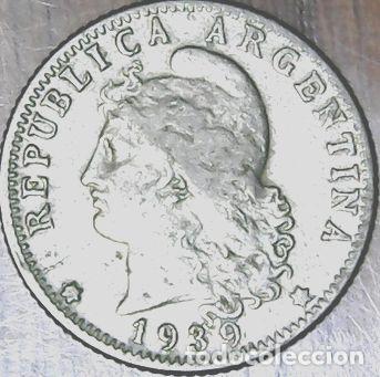 Monedas antiguas de Am&eacute;rica: argentina moneda 20 centavos 1939 cj 86 cod 31 - Foto 1