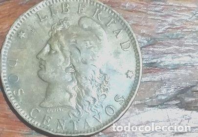 Monedas antiguas de Am&eacute;rica: moneda argentina dos centavos 1894 - Foto 1