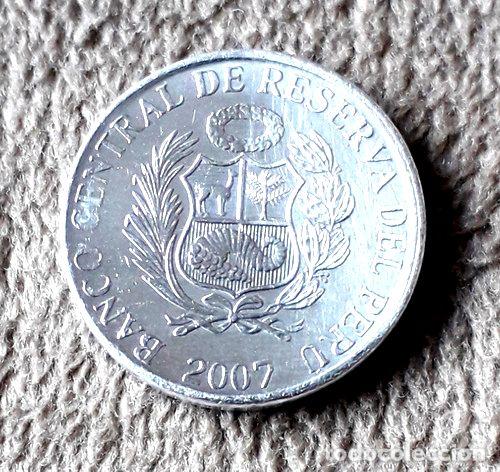 Monedas antiguas de Am&eacute;rica: moneda de un centimo de peru ano 2007 sin circular - Foto 1