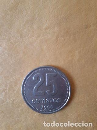 Monedas antiguas de Am&eacute;rica: moneda 25 centavos argentina 1996 - Foto 1