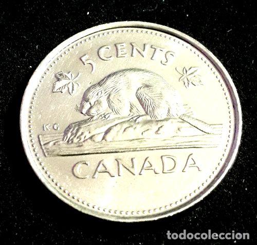 Monedas antiguas de Am&eacute;rica: moneda de canada ano 2002 de 5 centavos - Foto 1