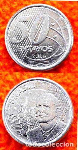 Monedas antiguas de Am&eacute;rica: moneda de 50 centavos de brasil ano 2006 - Foto 1