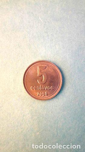Monedas antiguas de Am&eacute;rica: moneda de argentina 5 centavos 1994 sin circular - Foto 1