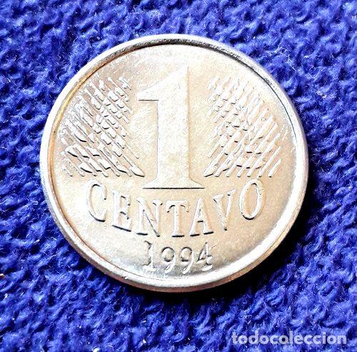 Monedas antiguas de Am&eacute;rica: moneda de 1 centavo de brasil ano 1994 sin circular - Foto 1