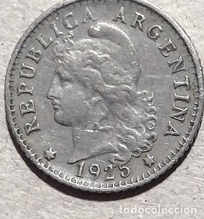 Monedas antiguas de Am&eacute;rica: moneda de 5 centavos de argentina ano 1925 - Foto 1