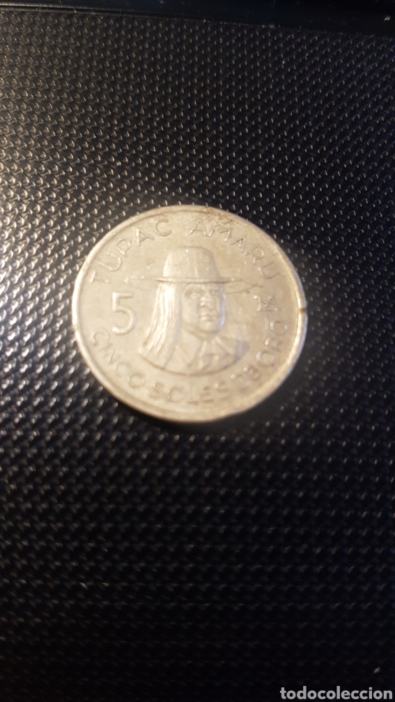 Monedas antiguas de Am&eacute;rica: 5 SOLES DE ORO PER&Uacute; 1977 - Foto 1