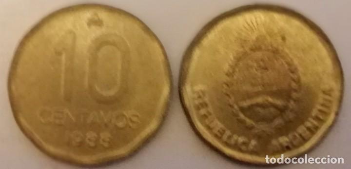 Monedas antiguas de Am&eacute;rica: monedas Argentina 10 centavos - Foto 1