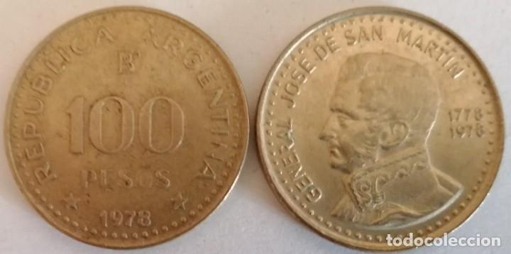 Monedas antiguas de Am&eacute;rica: monedas Argentina 100 pesos - Foto 1