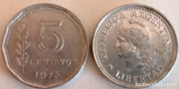Monedas antiguas de Am&eacute;rica: monedas Argentina 5 centavos - Foto 1