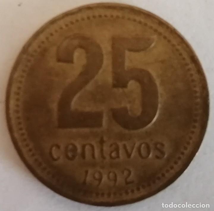 Monedas antiguas de Am&eacute;rica: monedas Argentina 25 centavos - Foto 1