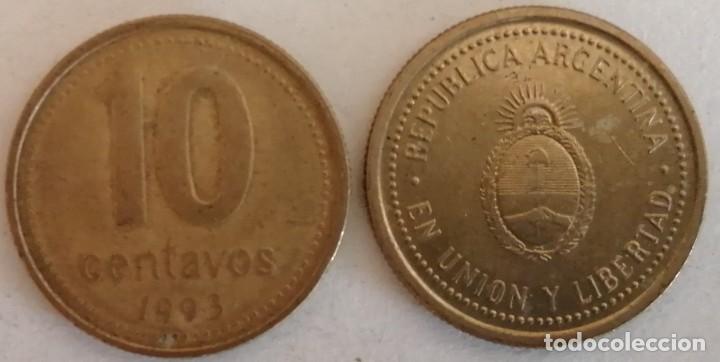 Monedas antiguas de Am&eacute;rica: monedas Argentina 10 centavos - Foto 1