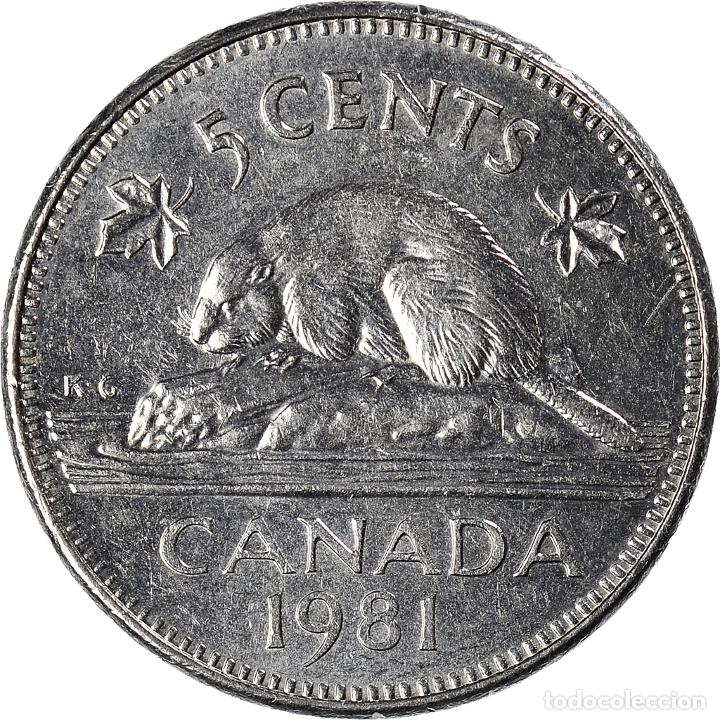Monedas antiguas de Am&eacute;rica: [#937015] Moneda, Canad&aacute;, 5 Cents, 1981 - Foto 2