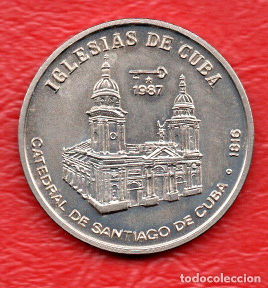 Monedas antiguas de Am&eacute;rica: CUBA - 1 PESO 1987 - IGLESIAS DE CUBA - CATEDRAL DE SANTIAGO DE CUBA