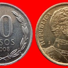 Monedas antiguas de América: 10 PESOS 2008 CHILE-73646. Lote 334341218