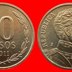 Monedas antiguas de América: 10 PESOS 2011 CHILE-73649. Lote 334341538