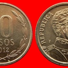 Monedas antiguas de América: 10 PESOS 2012 CHILE-73650. Lote 334341663