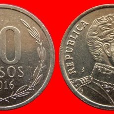 Monedas antiguas de América: 10 PESOS 2016 CHILE-73654. Lote 334342053