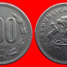 Monedas antiguas de América: 100 PESOS 1992 CHILE-73664. Lote 334346243