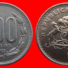 Monedas antiguas de América: 100 PESOS 1993 CHILE-73665. Lote 334346543