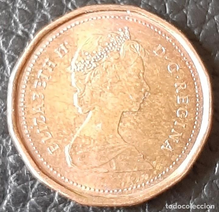 Monedas antiguas de Am&eacute;rica: Moneda de Canad&aacute; de 1989. 1 cent - Foto 1
