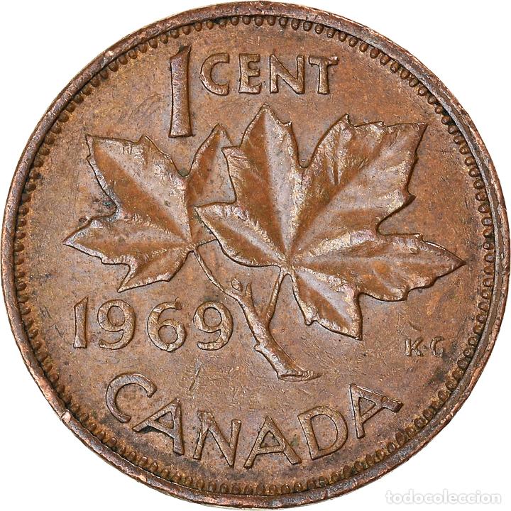 Monedas antiguas de Am&eacute;rica: [#1006495] Moneda, Canad&aacute;, Cent, 1969 - Foto 2