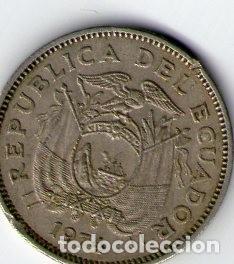 Monedas antiguas de Am&eacute;rica: moneda 20 centavos ecuador 1974 - Foto 2