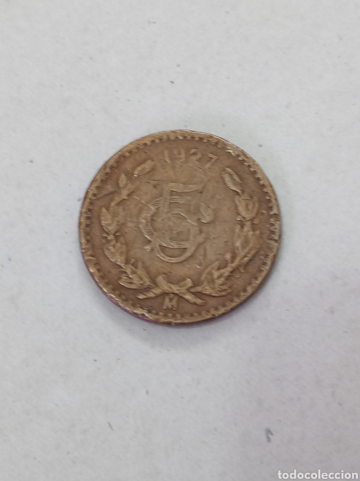 Monedas antiguas de Am&eacute;rica: 5 centavo 1925 mexico - Foto 2