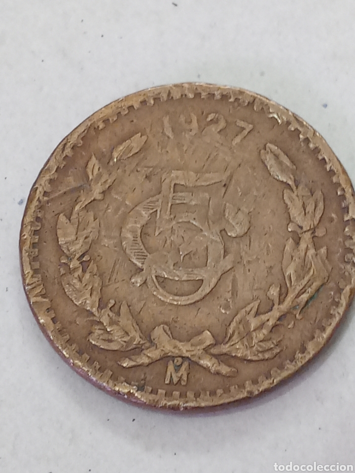 Monedas antiguas de Am&eacute;rica: 5 centavo 1925 mexico - Foto 1