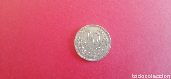 Monedas antiguas de Am&eacute;rica: 10 centesimos de Uruguay 1953 - Foto 2
