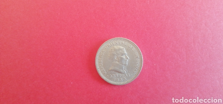 Monedas antiguas de Am&eacute;rica: 10 centesimos de Uruguay 1953 - Foto 1