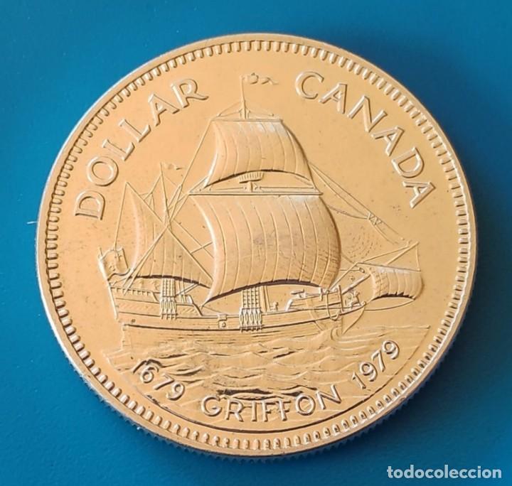 Monedas antiguas de Am&eacute;rica: D&oacute;lar de plata Canad&aacute; sin circular - Foto 1