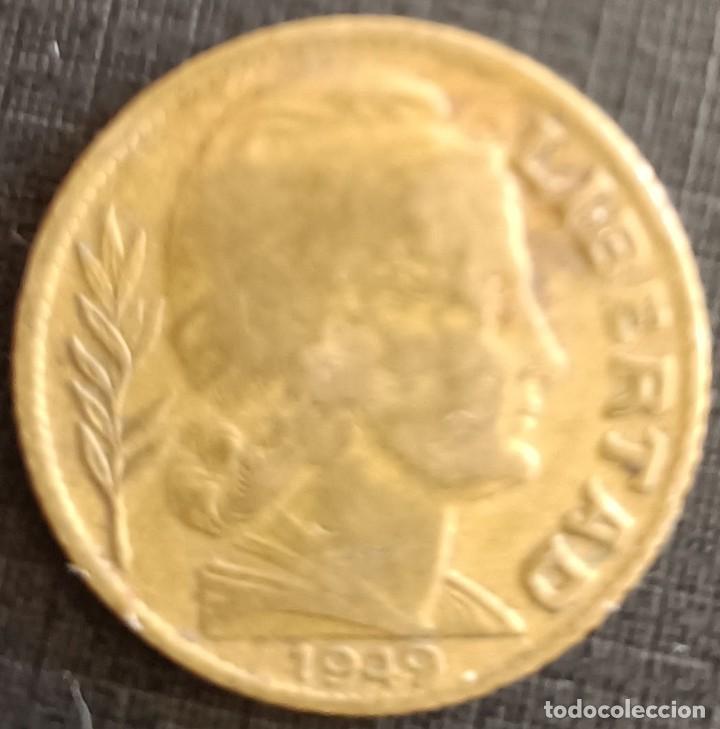 Monedas antiguas de Am&eacute;rica: 5 centavos 1949 - Argentina - Foto 1