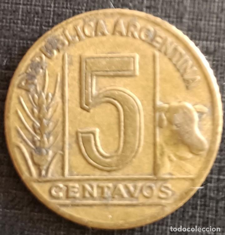 Monedas antiguas de Am&eacute;rica: 5 centavos 1949 - Argentina - Foto 2