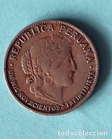 Monedas antiguas de Am&eacute;rica: moneda de peru de 10 centavos ano 1937 - Foto 1