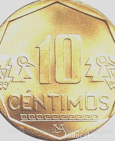Monedas antiguas de Am&eacute;rica: peru moneda de 10 centimos del ano 2022 sin circular - Foto 1