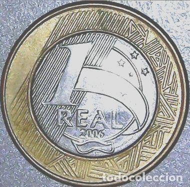 Monedas antiguas de Am&eacute;rica: brasil moneda 1 real 2006 km 652 - Foto 1