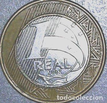 Monedas antiguas de Am&eacute;rica: brasil moneda 1 real 2008 km 652 - Foto 1