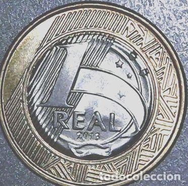 Monedas antiguas de Am&eacute;rica: brasil moneda 1 real 2013 km 652 - Foto 1
