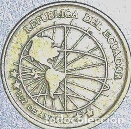 Monedas antiguas de Am&eacute;rica: ecuador moneda 1 centavo 2000 km 104 - Foto 1