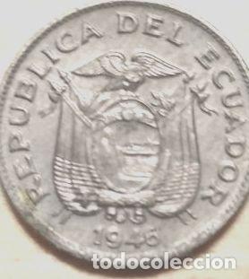 Monedas antiguas de Am&eacute;rica: moneda de ecuador de 1946 de 5centavos - Foto 1