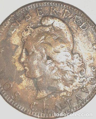 Monedas antiguas de Am&eacute;rica: moneda argentina de 2 centavos de 1895 - Foto 1
