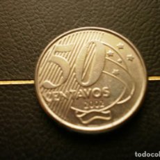 Monedas antiguas de América: BRASIL 50 CENTAVOS 2002. Lote 341031018