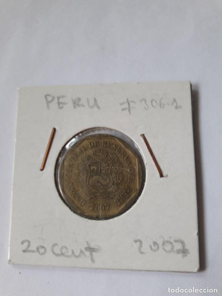 Monedas antiguas de Am&eacute;rica: PER&Uacute; 20 CENTIMOS 2007 KM#306.1 - Foto 1