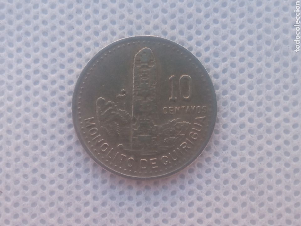 Monedas antiguas de Am&eacute;rica: Guatemala moneda 10 centavos 1991 - Foto 2
